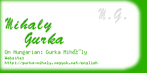 mihaly gurka business card